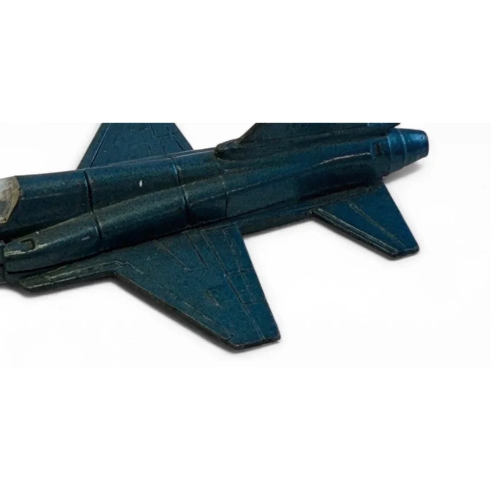 Vintage F-20 Tigershark Diecast Fighter Jet Metallic Blue Military Plane A212